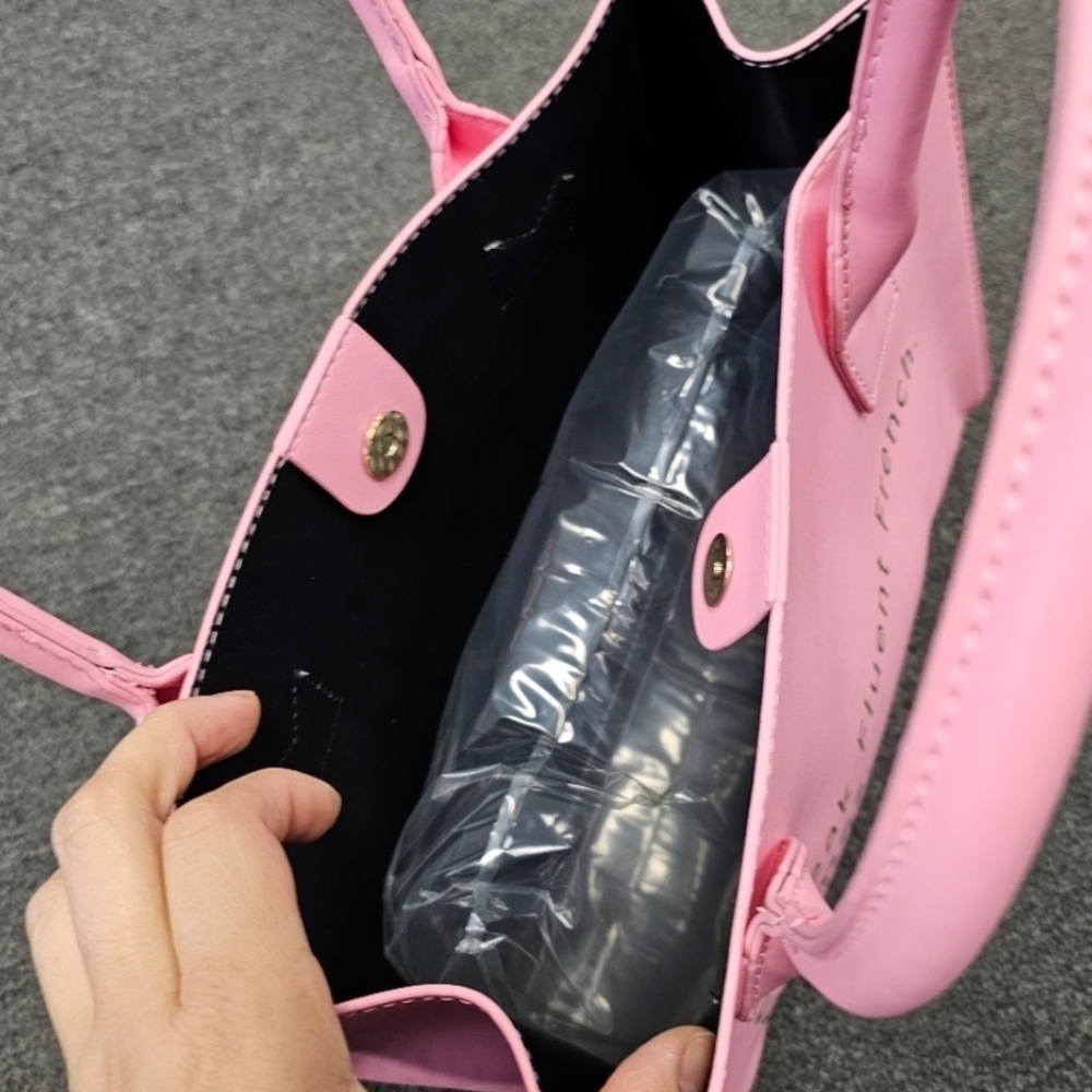 Pink Designer Tote Bag NWOT - Picture 3 of 6